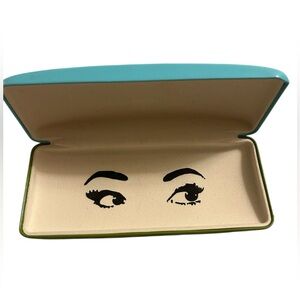 Kate Spade Blue and Green Hard Eyeglass Case